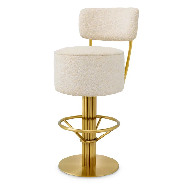 TABURETE CARLETON CON RESPALDO
