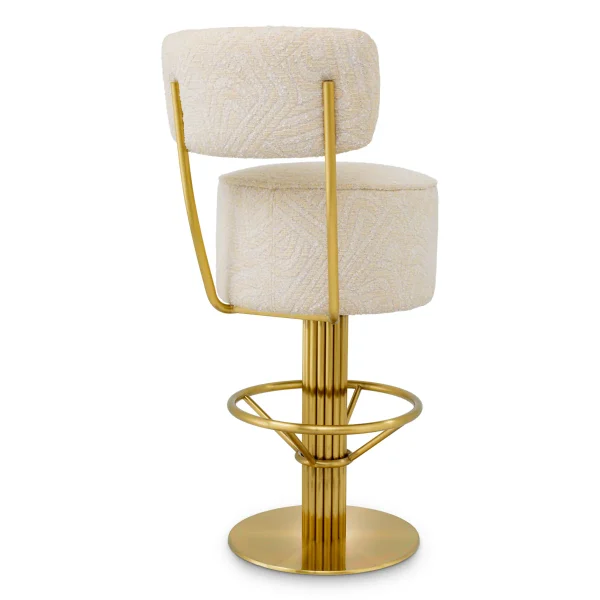 TABURETE CARLETON CON RESPALDO